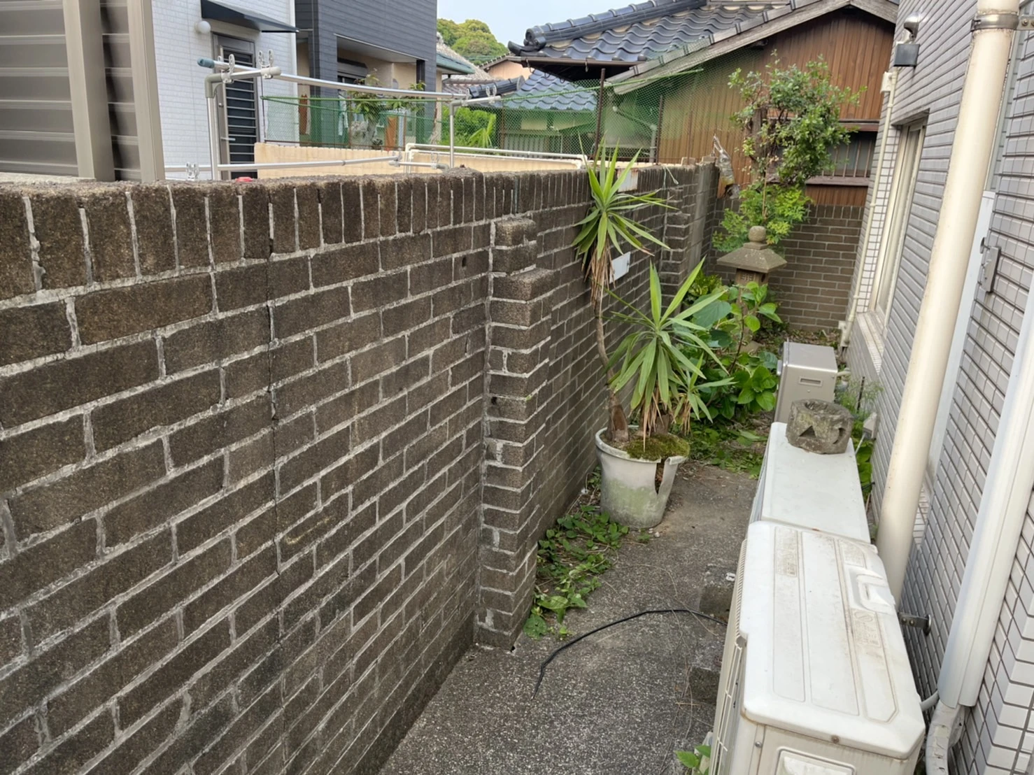 施工事例　目隠しフェンス設置２