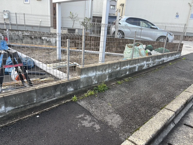 施工事例　病院の駐車場整備２