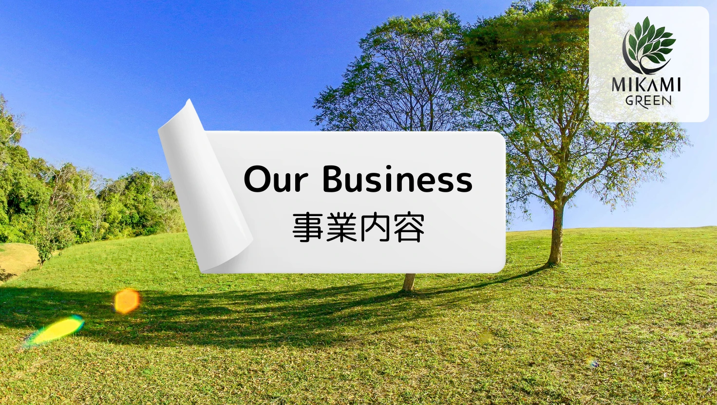 北九州　剪定・伐採・草刈り・ミカミグリーン　事業内容