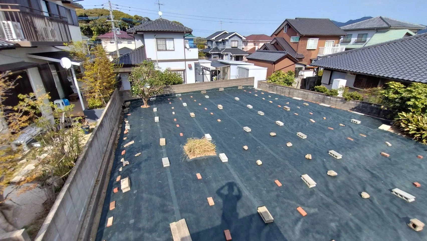 施工事例　除草シート３